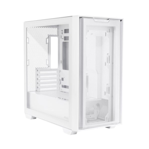 Asus A21 Micro ATX Tempered Glass Side Panel Case Without Fan - White