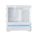Asus Prime AP202 Mid Tower Fornt & Left Side Tempered Glass Panel Case With 3 ARGB Fans - White - Image 2