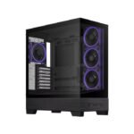 Asus A31 Plus Mid Tower Front Side & Left Side Tempered Glass Panel Case With 4 Fan RGB - Black - Image 3