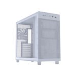 Asus Prime AP303 Mid Tower Mesh Steel Tempered Glass ABS Plastic Case With 1 Fans - White - Image 3