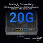 Asus BE6800 Dual Band RT-BE86U Performance Wifi 7 Extendable Router 2.6Hz Quad-Core CPU For Ultra-Fast Network Speed - Image 3