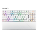 Asus X902 Rog Strix Scope II 96 RX Wireless Optical Mechanical Gaming Keyboard Rog RX Blue Switch Clicky And Speedy (Arabic) - White