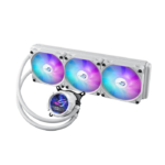 Asus Rog Strix LC III 360 ARGB LCD Gen2 360MM CPU Liquid Cooler - White - Image 3