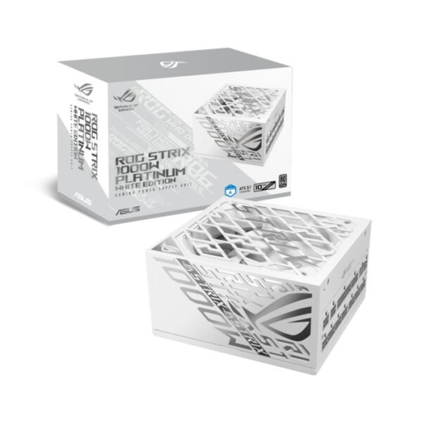 Asus Rog Strix 80PLUS Platinum White Edition 1000W ATX 3.1 Compatible Gaming Power Supply