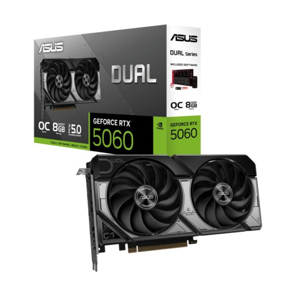 ASUS Dual GeForce RTX 5060 8GB GDDR7 OC Edition Graphic Card