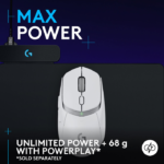 Logitech G309 LightSpeed Wireless/BlueTooth Gaming Mouse Hero 25K 25,600 DPI - White - Image 3