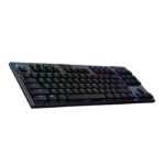 Logitech G915 Tenkeyless Light Speed Wireless RGB Mechanical Gaming KeyBoard GL Clicky Switch - Black - Image 3