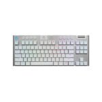 Logitech G915 Tenkeyless Light Speed Wireless RGB Mechanical Gaming KeyBoard GL Tactile Switch - White
