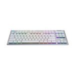 Logitech G915 Tenkeyless Light Speed Wireless RGB Mechanical Gaming KeyBoard GL Tactile Switch - White - Image 3