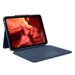 Logitech Rugged Combo 4 Touch Keyboard Case with Trackpad & Smart Connector for iPad (10th Gen & A16)-Classic Blue