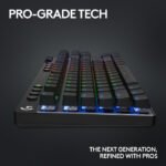 Logitech G PRO X TKL LIGHTSPEED Wireless Gaming Keyboard, Ultra-Portable Tenkeyless Design, Lightsync RGB Backlit, PBT Keycaps, Tactile Switches (GX Brown), BT/USB, US INTL Layout, Black | 920-012136 - Image 2