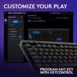 Logitech G515 TKL LIGHTSPEED Low-Profile Wireless Gaming Keyboard Tactile Switch - Black - Image 2