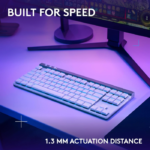 Logitech G515 TKL LIGHTSPEED Low-Profile Wireless Gaming Keyboard Tactile Switch - White - Image 2