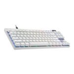 Logitech PRO X TKL RAPID Wired Mechanical Keyboard, Magnetic Analog Switches, Rapid Trigger, LIGHTSYNC Technology, Wired Connectivity, English (US) Layout, White | 920-013242 - Image 3