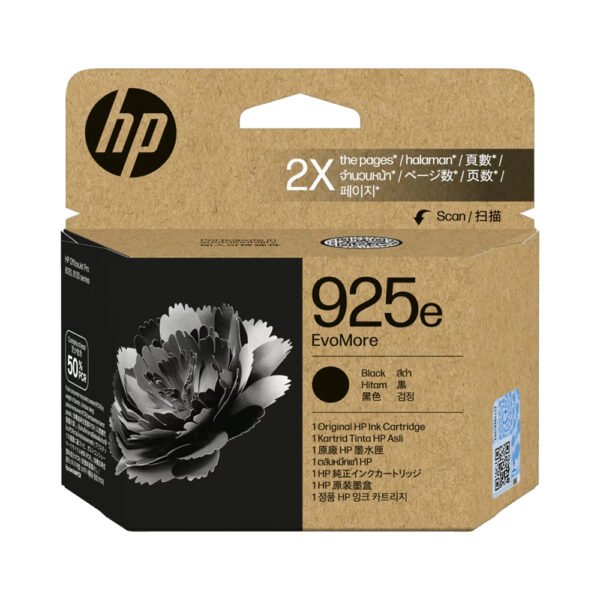 HP 925e EvoMore Black Original Ink Cartridge (4K0W3PE)...