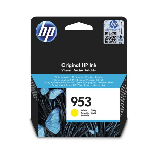 HP 953 Yellow Original Ink Cartridge (F6U14AE)...