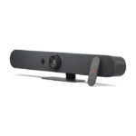 Logitech Rally Bar Mini, All-In-One Vedio Conferencing Bar 6 beamforming Microphones,PTZ camera, 3 speakers, AI Viewfinder - Graphite