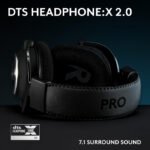 Logitech Pro X SE Wired Gaming Headset Blue Voice Software, DTS X 2.0, 20Hz - 20 KHZ, Premium Leatherete - Black - Image 3