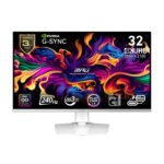MSI MPG 321URXW QD-OLED, 32" UHD 4K, 240Hz, 0.03ms, HDMI 2.1 Gaming Monitor - White