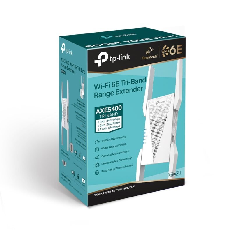 TP-Link RE815XE AXE5400 Mesh Wi-Fi 6E Range Extender - Image 2