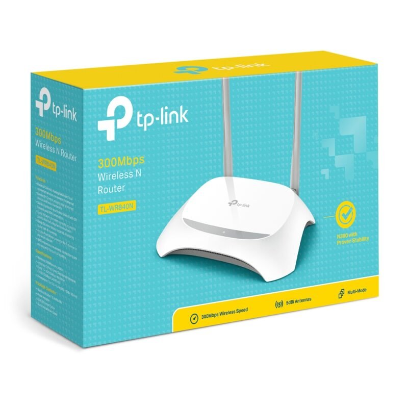 TP-Link TL-WR840N 300Mbps Wireless N Speed Router - Image 2