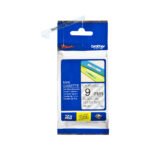 Brother Genuine TZe-121 Labelling Tape Cassette  Black on Clear, 9mm wide...