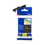 Brother Genuine TZe-334 Labelling Tape Cassette  Gold On Black, 12mm wide...