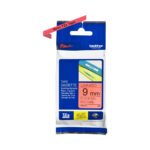 Brother Genuine TZe-421 Labelling Tape Cassette  Black on Red, 9mm wide...
