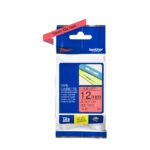 Brother Genuine TZe-431 Labelling Tape Cassette  Black on Red, 12mm wide...