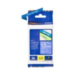 Brother Genuine TZe-535 Labelling Tape Cassette  White On Blue, 12mm wide...