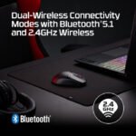 HyperX PulseFire Fuse Wireless/Bluetooth Symmetrical Shape, Upto 85 Hrs, 1000Hz Polling For PC, PS5 & Xbox Series X|S - Image 2