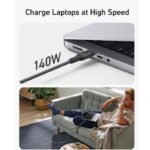 Anker 544 USB-C to USB-C Cable 140W (Bio-Based) (1.8m/6ft) -Black - Image 3