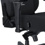 Andaseat Kaiser 4 XL Gaming Chair, Fabric Black Aluminum Base Adjustable & Armrest Magnetic Headrest Pillow - Carbon Black - Image 2