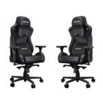AndaSeat Kaiser 2 Pro Series XL Gaming Chair PVC Leather 4D Adjustable Armrests, With Big Headrest Pillow - Black - Image 3