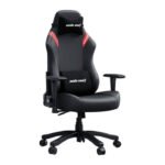 Anda Seat LUNA Series Large Gaming Chair Includes Adjustable Lumbar & Headrest Pillows - Black/Red - Image 3