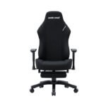 AndaSeat Luna Pro with Footrest, Large Gaming Chair Linen Fabric - Black - Image 3
