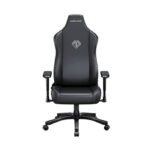 AndaSeat Novis large Gaming Chair Durable PVC leather & Linen Upholstery - Black