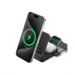 Anker MagGo Wireless Charging Station (Foldable 3-In-1) With Charger And USB-C Cable MagSafe-Compatible 2x Faster - Black - Image 3