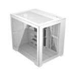 DarkFlash C305 Mid Tower Fornt & Left Side Tempered Glass Side Panel Case - White (No Fans Included) - Image 3