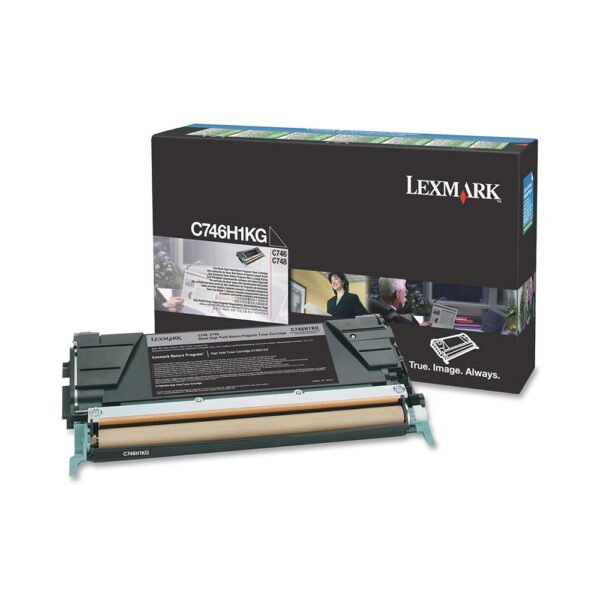 Lexmark C746 Black Toner Cartridge (C746H1KG)...