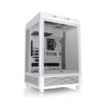 Thermaltake Tower 500 Vertical Mid Tower Fornt & Left Tempered Glass X3 Side Panel Case With 2 ARGB Fans - Snow White
