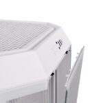 Thermaltake The Tower 300 Micro Tower tempered glass panels on the front and two perforated panels on each side With 2 Fan - White - Image 2