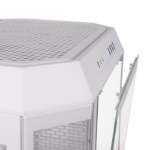 ThermalTake The Tower 600 Mid Tower Tempered Glass Panels On The Front And Two Perforated Panels On Each Side With 2 Fan - Snow White - Image 2