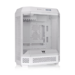 ThermalTake The Tower 600 Mid Tower Tempered Glass Panels On The Front And Two Perforated Panels On Each Side With 2 Fan - Snow White - Image 3
