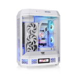 ThermalTake The Tower 600 Mid Tower Tempered Glass Panels On The Front And Two Perforated Panels On Each Side With 2 Fan - Snow White