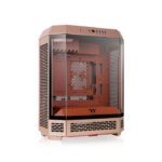 ThermalTake The Tower 600 Mid Tower Tempered Glass Panels On The Front And Two Perforated Panels On Each Side With 2 Fan - Gravel Sand - Image 3