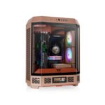 ThermalTake The Tower 600 Mid Tower Tempered Glass Panels On The Front And Two Perforated Panels On Each Side With 2 Fan - Gravel Sand