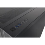 Thermaltake View 380TG Mid Tower Two Panel Front & Left Side Tempered Glass Case with 4 ARGB Fans - Black - Image 2