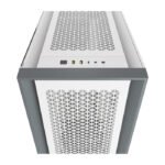 Corsair 5000D Airflow Mid Tower Steel Plastic Side Tempered Glass Panel Case with 2 Fan - White - Image 2