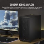 CORSAIR 3000D AIRFLOW Mid -Tower Case - Black - Image 2